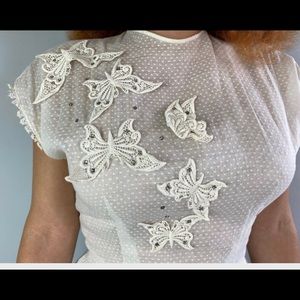 Vintage Marion McCoy summer dress white